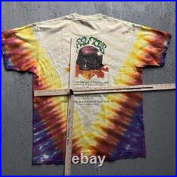 Vintage Grateful Dead Shirt XL Tie Dye 1990s Fall Tour Skeleton
