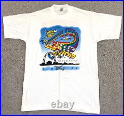 Vintage Grateful Dead Shirt size Large St Louis 1995 Tour Band Bears Double Side