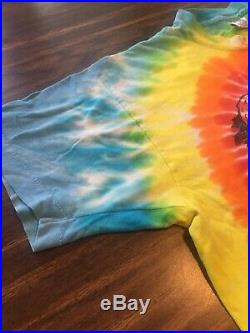 Vintage Grateful Dead Single Stitch Shirt 1992 Size L Tie Dye Sun Moon Skeleton