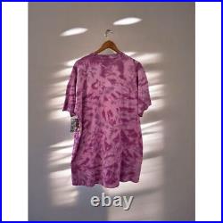Vintage Grateful Dead Skeleton Soccer Tie-Dye T-Shirt XL Purple Unisex
