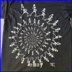 Vintage Grateful Dead Skeleton Spiral 1990 T Shirt Sz XL Fashion Victim