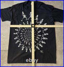 Vintage Grateful Dead Skeleton Spiral 1990 T Shirt Sz XL Fashion Victim