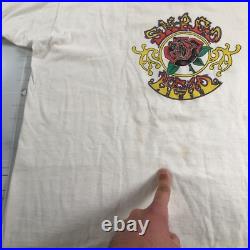 Vintage Grateful Dead Skiing Shirt Mens Extra Large White Shred Head FS 1992