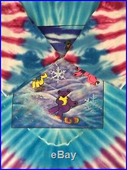 Vintage Grateful Dead Snowboard Tee Shirt Size XL 1990 Single Stitched