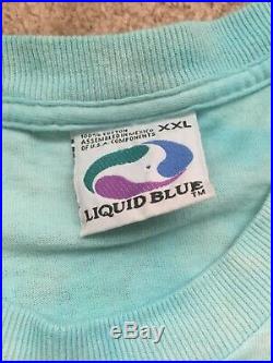 Vintage Grateful Dead Soccer Tee Shirt Size XXL Liquid Blue
