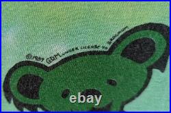 Vintage Grateful Dead Spiral Bears Liquid Blue T-Shirt XL Tie Dye 1989 Usa