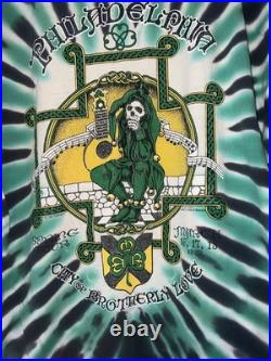 Vintage Grateful Dead St. Patrick's Day Philadelphia 1992 Single Stich XL USA