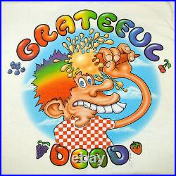 Vintage Grateful Dead Stanley Mouse, Ice Cream Kid, Rainbow Foot T-shirt XL
