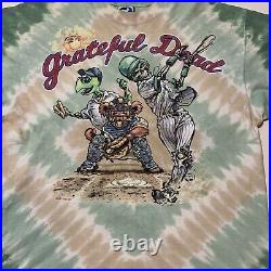 Vintage Grateful Dead Steal Your Base Liquid Blue T Shirt Baseball USA Mens XL