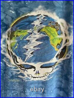 Vintage Grateful Dead Steal Your Face Earth 1995 Tie Dye Single Stitch Shirt XXL