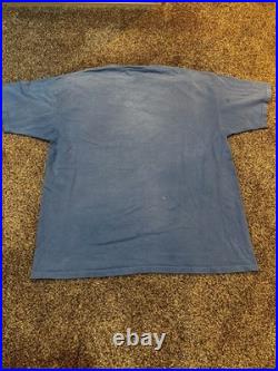 Vintage Grateful Dead Steal Your Face Logo Graphic T-Shirt Blue XL