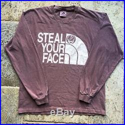 Vintage Grateful Dead Steal Your Face Long Sleeve North Face T-Shirt