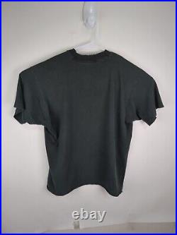 Vintage Grateful Dead Steal Your Face XL T-Shirt 1988 Black Chopped Thrashed