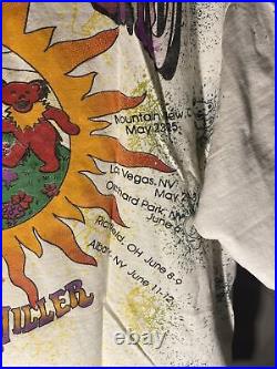 Vintage Grateful Dead & Steve Miller Band 1992 Tour Shirt AOP SINGLE STITCH RAR