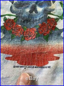 Vintage Grateful Dead Summer 1987 Frog Sun Skull Tie Dye T-Shirt Original 87 80s