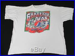 Vintage Grateful Dead Summer 1991 Tour Dancing Skeletons White XL T-shirt J800