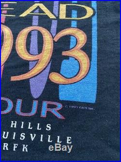 Vintage Grateful Dead Summer 1993 Tour T-Shirt GDM Liquid Blue Original 90s 93
