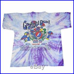 Vintage Grateful Dead Summer 93 T-Shirt Head Skull Dancing Bear Tour Tie Dye