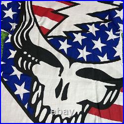 Vintage Grateful Dead Summer Tour 1993 American Flag Liquid Blue Band Size Large