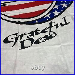 Vintage Grateful Dead Summer Tour 1993 American Flag Liquid Blue Band Size Large