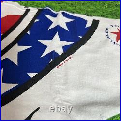 Vintage Grateful Dead Summer Tour 1993 American Flag Liquid Blue Band Size Large