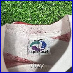 Vintage Grateful Dead Summer Tour 1993 American Flag Liquid Blue Band Size Large