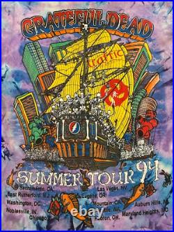 Vintage Grateful Dead Summer Tour 94 Single Stitch Tshirt Men's XL
