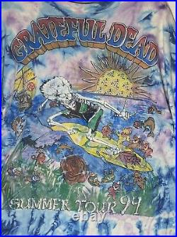 Vintage Grateful Dead Summer Tour 94 T-Shirt Men's Size XL Unisex AOP Short Hill