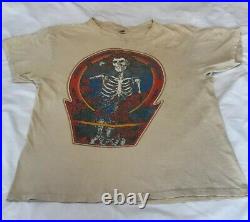 Vintage Grateful Dead T Shirt 1980 Skeleton and Roses