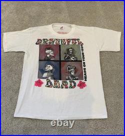 Vintage Grateful Dead T Shirt 1990 Summer Tour Heads On Tour XL