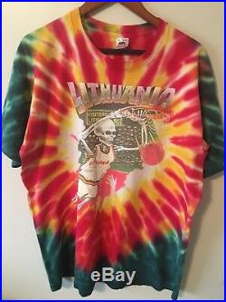 Vintage Grateful Dead T-Shirt 1992 Lithuania Size XL