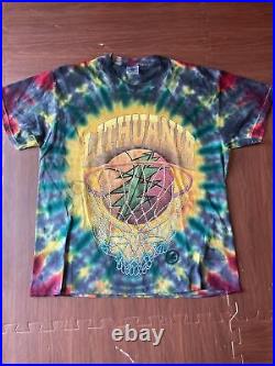Vintage Grateful Dead T-Shirt 1996 Lithuania Basketball Olympics Tie-Dye Size M
