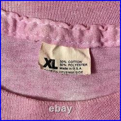 Vintage Grateful Dead T Shirt 89 Fall Tour Pink Tie Dye Single Stitch XL