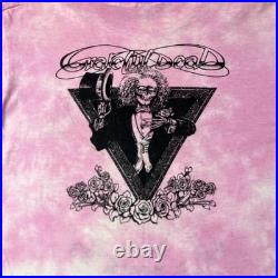 Vintage Grateful Dead T Shirt 89 Fall Tour Pink Tie Dye Single Stitch XL