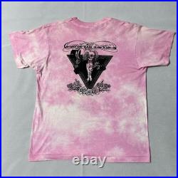 Vintage Grateful Dead T Shirt 89 Fall Tour Pink Tie Dye Single Stitch XL