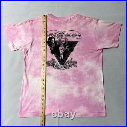 Vintage Grateful Dead T Shirt 89 Fall Tour Pink Tie Dye Single Stitch XL