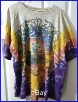 Vintage Grateful Dead T Shirt 90s 1994 Tie Dye XXL Fall USA tour Halloween