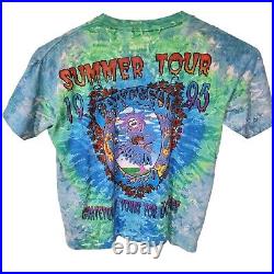 Vintage Grateful Dead T-Shirt Adult XL Summer Tour 1995 Tie-Dye 30th Anniversary