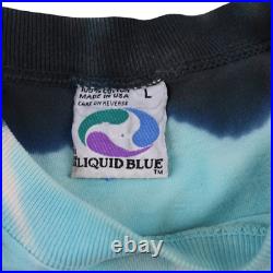 Vintage Grateful Dead T Shirt Highgate Vermont 1995 Single Stitch Liquid Blue L