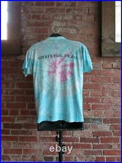 Vintage Grateful Dead T-Shirt (L) 1987 Blues for Allah Tie-Dye Band Tee 2 sided
