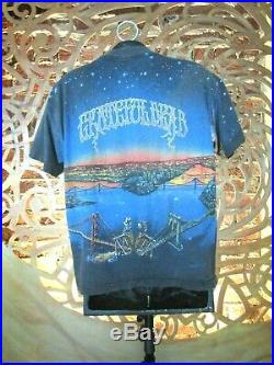Vintage Grateful Dead T-Shirt (L) 1990 Wild Oats All Over Print Reckoning Tee