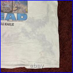 Vintage Grateful Dead T-Shirt Mens Large White Tye Dye Absolutely Dead Music Tee