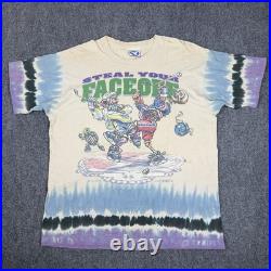 Vintage Grateful Dead T Shirt Mens XL Steal Your Face Off Liquid Blue 90s 1994