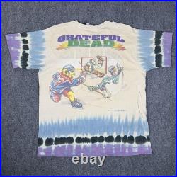 Vintage Grateful Dead T Shirt Mens XL Steal Your Face Off Liquid Blue 90s 1994