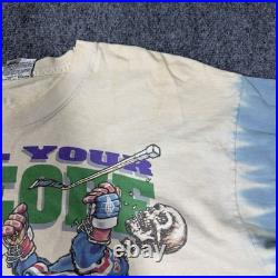 Vintage Grateful Dead T Shirt Mens XL Steal Your Face Off Liquid Blue 90s 1994