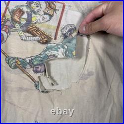 Vintage Grateful Dead T Shirt Mens XL Steal Your Face Off Liquid Blue 90s 1994