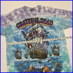 Vintage Grateful Dead T-Shirt Ship Of Fools 1993 All Over Print XL