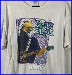 Vintage Grateful Dead T Shirt Single Stitch Band Tee Jerry Garcia XL 90s