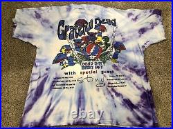 Vintage Grateful Dead T-Shirt Summer Tour 93 Size Extra Large Tie-Dye XL