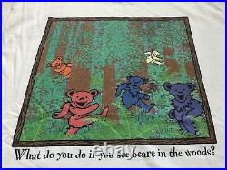 Vintage Grateful Dead T-Shirt Sz L Play Dead Dancing Bears In The Woods 90s